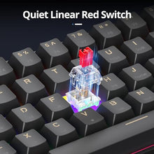 Load image into Gallery viewer, surmen 60% Gaming Keyboard 60 Percent, Wired Mini Mechanical Keyboard with Linear Red Switches PBT Keycaps for PC Gamer Typist (Blue Samurai B/Rainbow Led), BlueSamuraiBRainbowLed_6209