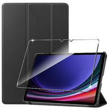 Load image into Gallery viewer, Suttkue for Samsung Galaxy Tab S9 Case 2023screen protector,high qualit Hard Shell, Lightweight,Quality PU,Anti-Fingerpirnts, Scratch Resistant, Black for Galaxy Tab S9Tablet Case_1