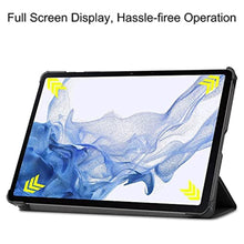 Load image into Gallery viewer, Suttkue for Samsung Galaxy Tab S9 Case 2023screen protector,high qualit Hard Shell, Lightweight,Quality PU,Anti-Fingerpirnts, Scratch Resistant, Black for Galaxy Tab S9Tablet Case_2638