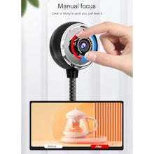 Load image into Gallery viewer, Swokely USB Desktop Stand-Up Camera, 1080P(2K) 30hz HD Streaming Webcam with Mic, 360 Rotation Portable Camera with Wide Angle Lens Suitable for Conference/Call/Web Class/Live Streaming, Black_3884