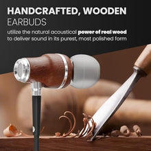Load image into Gallery viewer, Symphonized Premium Wooden Lightning Headphones for iPhone 14, 13, or lower - Wired Earbuds Lightning Cord with Microphone & Volume Control, iPhone Earphones Wired with Mic Apple MFI Certified (Black)_6857