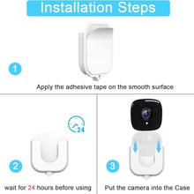Load image into Gallery viewer, SZAOYU 2 Pack Adhesive Wall Mount for Tapo C120, No Drilling, No Screws, Strong Adhesive, Durable Camera Mount, Easy to Install, WhiteOpulentGarden_763
