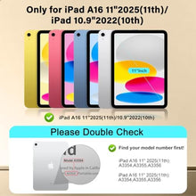 Load image into Gallery viewer, SZPSGC Clear Magnetic Case for iPad A16 11th/10th Gen, White_921