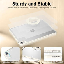 Load image into Gallery viewer, SZPSGC Clear Magnetic Case for iPad A16 11th/10th Gen, White_922
