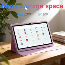 Load image into Gallery viewer, Tablet Android 14, CUPEISI 7 inch Tablet with Case, 8GB RAM+32GB ROM/ 1TB Expandable Tableta, 1.6Ghz Quad-core Processor Computer, 1024*600 IPS 7'' HD Touch Screen, 5MP Camera, WiFi, Game, Bluetooth, Pink_621