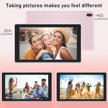 Load image into Gallery viewer, Tablet Android 14, CUPEISI 7 inch Tablet with Case, 8GB RAM+32GB ROM/ 1TB Expandable Tableta, 1.6Ghz Quad-core Processor Computer, 1024*600 IPS 7'' HD Touch Screen, 5MP Camera, WiFi, Game, Bluetooth, Pink_624