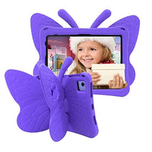 Load image into Gallery viewer, Tading Cute Butterfly Kids Case for Apple iPad (A16) 11th Generation 11 Inch (2025), iPad 10th Generation 10.9 Inch (2022), 3D Cartoon EVA Foam Shockproof Stand Cover for Girls - Purple_1