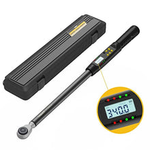 Load image into Gallery viewer, TAGVIT 1/2 Inch Drive Digital Torque Wrench, 12.5-250.8 Ft.lb/17-340 Nm Electronic Torque Wrench, 2% Accuracy with Preset Value, Data Storage, Buzzer and LED Flash Notification for Motorcycle, Car, BlackSilver_1