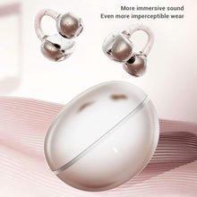 Load image into Gallery viewer, Tangxi Bluetooth V6.0 Open Ear Earbuds with Butterfly Earrings, Wireless Clip On Earbuds with Intelligent Noise Cancelling, 4H Playtime, with Charging Case, for Women, Sports_120