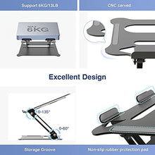 Load image into Gallery viewer, targeal Adjustable Laptop Stand,Portable Laptop Computer Stand Riser&Multi-Angle Stand with Heat-Vent to Elevate Laptop Holder for Mac,Notebook,Lenovo KT1-black_333