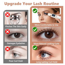 Load image into Gallery viewer, TatTech Heated Eyelash Curler, Electric Eyelash Curler 3 Temp Settings, White_85