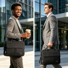 Load image into Gallery viewer, Taygeer Laptop Bag 15.6 Inch, Business Briefcase Gifts for Men Women, Black_5393
