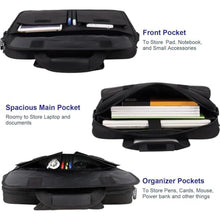 Load image into Gallery viewer, Taygeer Laptop Bag 15.6 Inch, Business Briefcase Gifts for Men Women, Black_5395