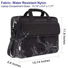 Load image into Gallery viewer, Taygeer Laptop Bag 15.6 Inch, Business Briefcase Gifts for Men Women, Black_5396