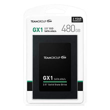 Load image into Gallery viewer, TEAMGROUP GX1 480GB 3D NAND TLC 2.5 Inch SATA III Internal Solid State Drive SSD (Read Speed up to 530 MB/s) Compatible with Laptop & PC Desktop T253X1480G0C101_1212