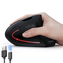 Load image into Gallery viewer, TECKNET Ergonomic Mouse, Rechargeable Vertical Ergo Mouse Wireless 800-4800 Levels 5 Adjustable DPI, Silent 2.4GHz Optical Carpal Tunnel Mouse for Right Hand, USB Wireless Mice for Laptop, PC_1
