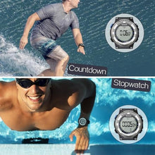 Load image into Gallery viewer, TEKMAGIC Mens Digital Sports Watch 10 ATM 330ft Waterproof with Backlight, Alarm Clock, Stopwatch, Calendar, Dual Time Display, Suitable for Swimming and Diving_1309