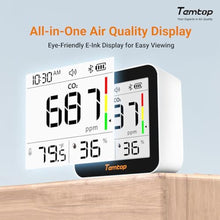 Load image into Gallery viewer, Temtop CO2 Monitor Indoor Air Quality Monitor 3 in 1 CO2 Meter(Temperature, Humidity and CO2), 180 Days Standby Time, BasicCOTempHumidity_3049