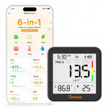 Load image into Gallery viewer, Temtop M10+ 6-in-1 CO2 Meter & Indoor Air Quality Monitor, PremiumBluetoothCOPMAQIVOCTempHumidity_1