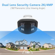 Load image into Gallery viewer, Tennoz 4MP 180 Degree Dual Lens PoE IP Security Camera with Two Way Talk_224