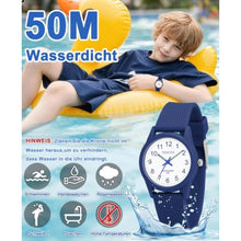 Load image into Gallery viewer, TENOCK Kids Analog Watches for Girls Boys Watches with Soft Band Learning Time 50M Waterproof Children Watch Easy to Read for Ages 4-12 Kids Gift (Blue)_8191