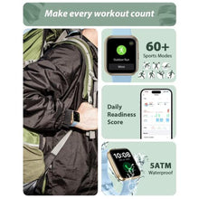 Load image into Gallery viewer, Tensky Smart Watch for Men Women(Call Receive/Dial), Alexa Built-in, 1.8" Touch Screen Fitness Tracker with Heart Rate Sleep Tracking, 100 Sports Modes, 3ATM Waterproof Smartwatch for Android iPhone, LightBlue_1151