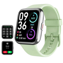 Load image into Gallery viewer, Tensky Smart Watch for Men Women(Call Receive/Dial), Alexa Built-in, 1.8" Touch Screen Fitness Tracker with Heart Rate Sleep Tracking, 100 Sports Modes, 5ATM Waterproof Smartwatch for Android iPhone, Green_1