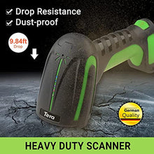 Load image into Gallery viewer, Tera Barcode Scanner Wireless with Stand: Industrial Drop-resistant Green_37
