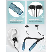 Load image into Gallery viewer, TERUBIN Neckband Bluetooth Headphones, 120H Long Playtime Wireless Stereo Neckband Earbuds with Microphone, Waterproof Around The Neck Headphones in Ear Headset for Sports/Workout/Office (Blue)_1691