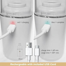 Load image into Gallery viewer, The Beadsmith CraftVac Rechargeable Mini Vacuum Basic Elements Quiet 1 Button Operation 2 Suction Levels 2 Nozzle Attachments Great for Beads, Glitter & More Instructions Included, Silver_80