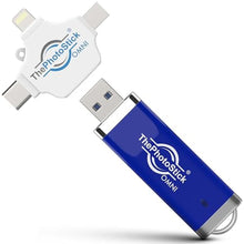 Load image into Gallery viewer, ThePhotoStick Omni 256GB Photo Backup for iPhone, Android and Computers, Blue_1
