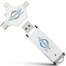 Load image into Gallery viewer, ThePhotoStick Omni 64GB Photo Backup for iPhone, Android and Computers, White_1