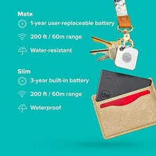 Load image into Gallery viewer, Tile Mate & Tile Slim (2020) Combo Pack - High-Performance Bluetooth Trackers & Item Locators for Keys, Bags, and More; Water Resistant with 1 Year Replaceable Battery - Non Retail Packaging_2811