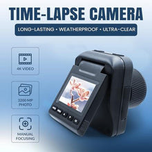 Load image into Gallery viewer, Time Lapse Camera 4K, Outdoor Waterproof IP66 with 32GB Card, Housing, Mounting Brackets, USB Cable & User Manual Included, Black_2869