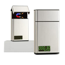 Load image into Gallery viewer, Timed Lock Box Time Locking Small Container with 999 Hours LCD Display Portable Locking Box with Timer Lock for Storage Break Bad Habits Credit card, Cash, Key,Medication, Silver_1