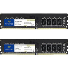 Load image into Gallery viewer, Timetec 16GB KIT (2x8GB) DDR4 2400MHz (PC4-2400T) PC4-19200 UDIMM Desktop RAM 288-Pin 1.2V CL17 Non-ECC Unbuffered DIMM Memory Module Upgrade, Gold_1