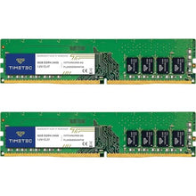 Load image into Gallery viewer, Timetec 16GB KIT (2x8GB) DDR4 2400MHz (PC4-2400T) PC4-19200 UDIMM Desktop RAM 288-Pin 1.2V CL17 Non-ECC Unbuffered DIMM Memory Module Upgrade, Gold_268