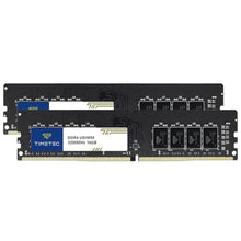 Load image into Gallery viewer, Timetec 32GB KIT (2x16GB) DDR4 3200MHz (PC4-3200AA) PC4-25600 UDIMM Desktop RAM 288-Pin 1.2V CL22 Non-ECC Unbuffered DIMM Memory Module Upgrade, Black_1