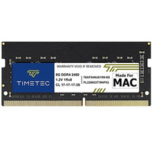 Load image into Gallery viewer, Timetec 8GB RAM Compatible with Apple 2017 iMac (27-inch 5K Retina, 21.5-inch 4K or Non-Retina) DDR4 2400MHz PC4-19200 CL17 SODIMM Mac Memory Upgrade for 18,1/18,2/18,3_1