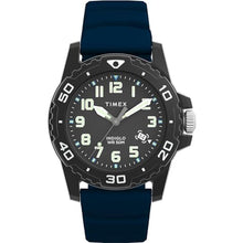 Load image into Gallery viewer, Timex Men's Diver 42mm Watch - Blue Strap Black Dial Black Case, BlueBlackBlack_1