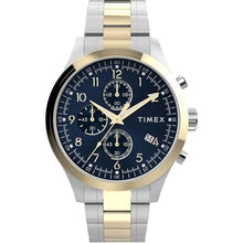 Load image into Gallery viewer, Timex Men's Dress Chronograph 43mm Watch - Two-Tone Bracelet Blue Dial Two-Tone Case, TwoToneTwoToneBlue_1
