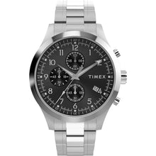 Load image into Gallery viewer, Timex Men's Dress Chronograph 43mm Watch - Silver-Tone Bracelet Black Dial Silver-Tone Case, SilverToneSilverToneBlack_1