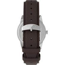 Load image into Gallery viewer, Timex Men's Easy Reader 38mm Watch Silver-Tone Case Blue Dial with Brown Leather Strap, BrownSilverToneBlueAmm_739