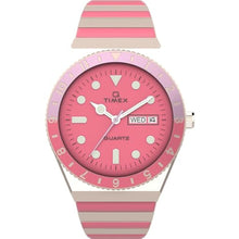 Load image into Gallery viewer, Timex Women's Q 36mm Watch - Two-Tone Expansion Band Pink Dial Rose Gold-Tone Case, TwoTonePinkRoseGoldTone_1