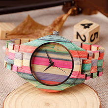 Load image into Gallery viewer, Tiong Colored Wooden Men's Watch, Quartz Movement dial, Casual Sports Watch_789