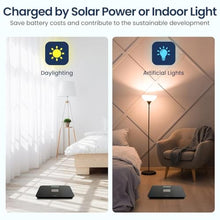 Load image into Gallery viewer, TIPRE Solar Powered Weight Scale with Endless Power, Scale for Body Weight, Electronic Bathroom Scale for Weight Loss, Digital Weighing Scale with 0.1lb Accuracy No Battery Required, 400lb/180kg, Black_5900