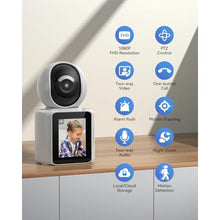 Load image into Gallery viewer, TMEZON Video Pet Dog Camera Indoor Two Way Wireless Security Camera Monitor 1080P with Phone app and Motion Detection,Baby/Elderly/Nanny Audio Calling Device Pan Tilt, pktwowaycamera_1639