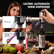 Load image into Gallery viewer, TOMEEM 4-in-1 Electric Wine Opener Set with Foil Cutter, Electric Wine Aerator, Vacuum Stoppers, TOMEEM Wine Gift Set for Outdoor and Home, Party_1970