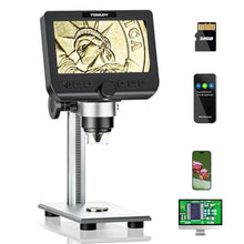 Load image into Gallery viewer, TOMLOV DM4 Pro Digital Microscope | 4.3" LCD Digital Microscope 1000x, IPS Screen, PC View, Windows Compatible(Work with iPhones)_1