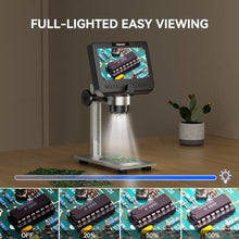 Load image into Gallery viewer, TOMLOV DM4 Pro Digital Microscope | 4.3" LCD Digital Microscope 1000x, IPS Screen, PC View, Windows Compatible(Work with iPhones)_1379